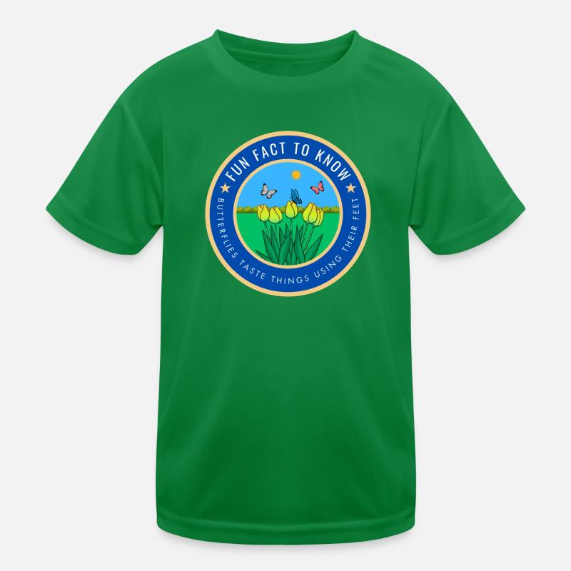 Butterflies taste things using their feet Kids Functional T-Shirt