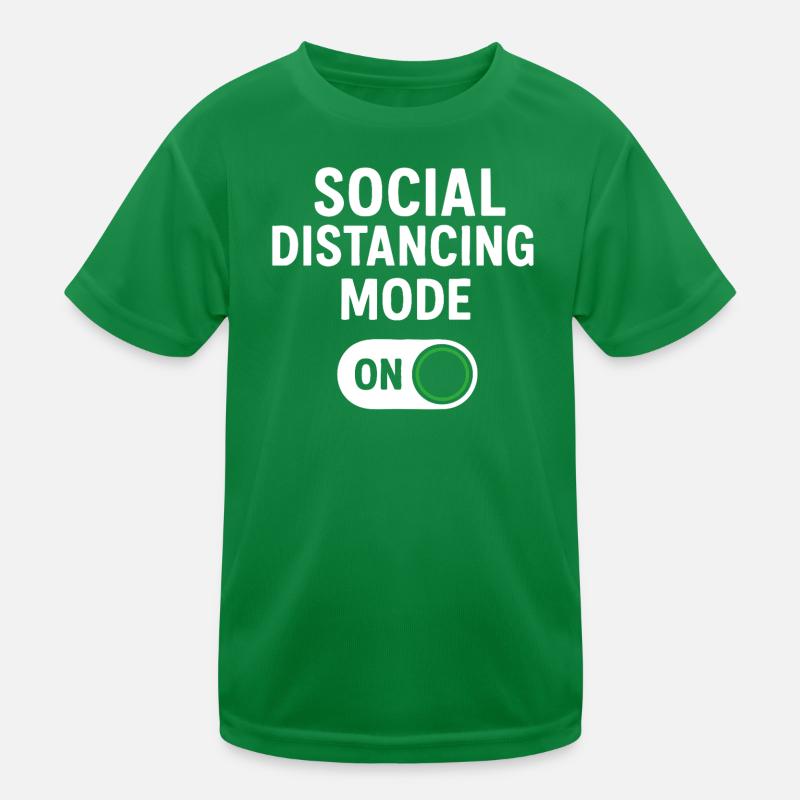 Mode de distanciation sociale activé T-shirt sport Enfant
