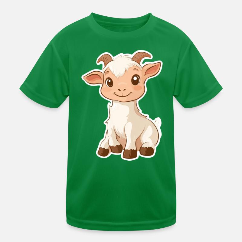 Ziege Kinder Funktions-T-Shirt