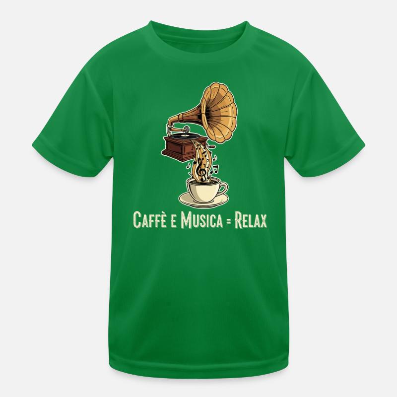 Caffè e Musica = Relax Kinder Funktions-T-Shirt