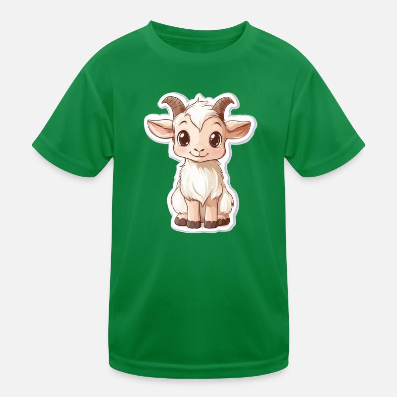 Ziege Kinder Funktions-T-Shirt