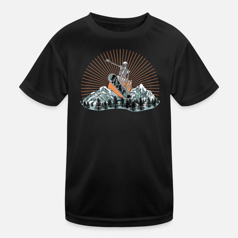 Kallio Surf Skeleton Design T-shirt sport Enfant