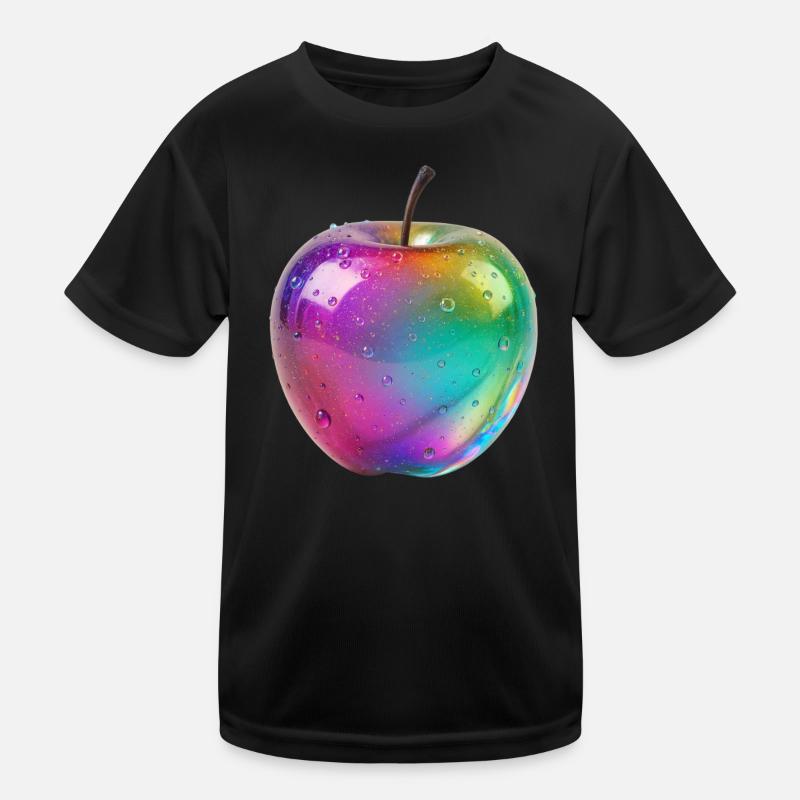 Regenbogen Apfel Ästhetik Design Kinder Funktions-T-Shirt
