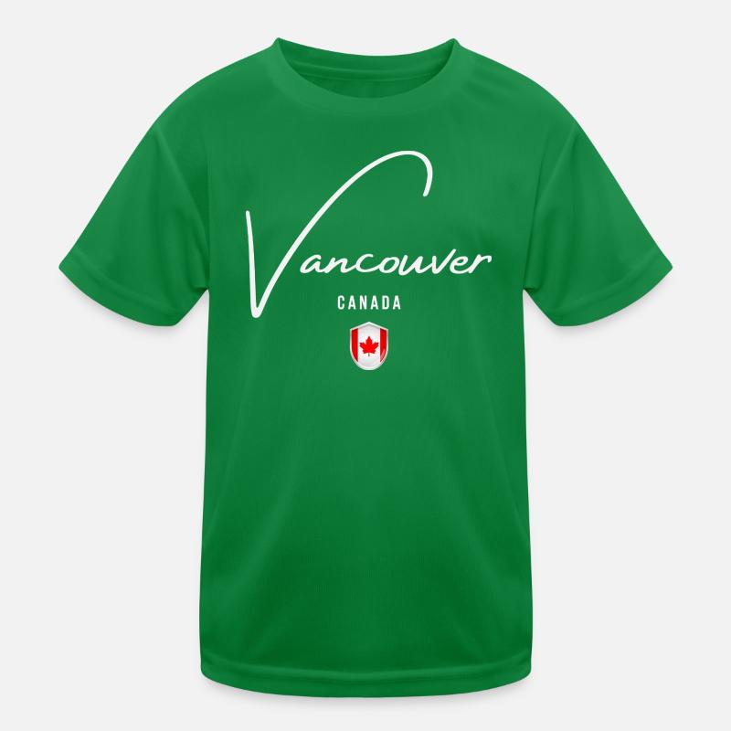 Vancouver, Kanada, minimalistisches, elegantes Design Kinder Funktions-T-Shirt