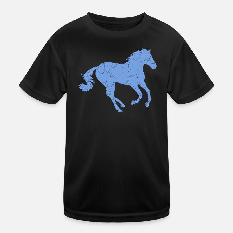Galloping Horse Kids Functional T-Shirt