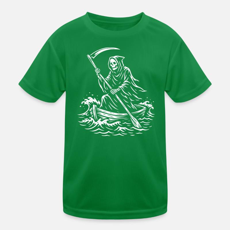Conception de bateau Macabre Grim Reaper T-shirt sport Enfant