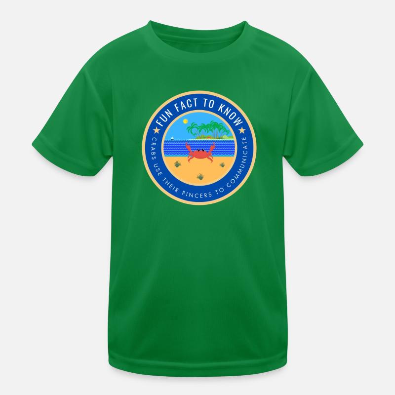 Crab Fun Fact Kids Functional T-Shirt