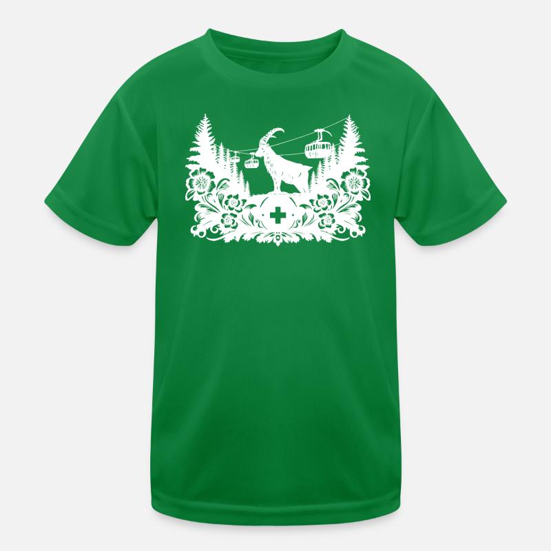 Steinbock_1_white_ Kids Functional T-Shirt