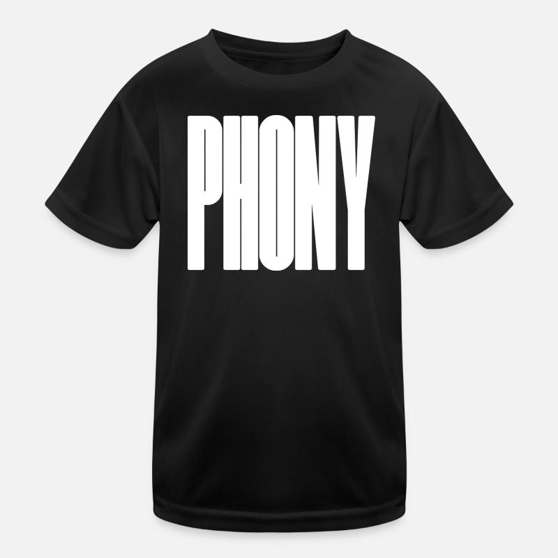 Phony - Bold typographical design Kids Functional T-Shirt