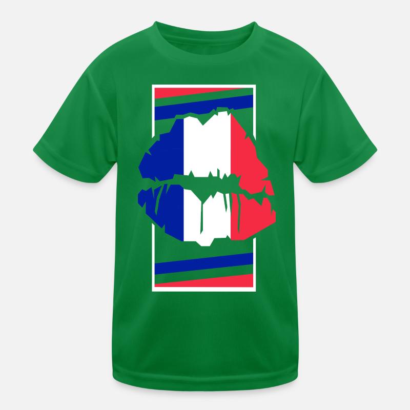 Frankreich Kinder Funktions-T-Shirt