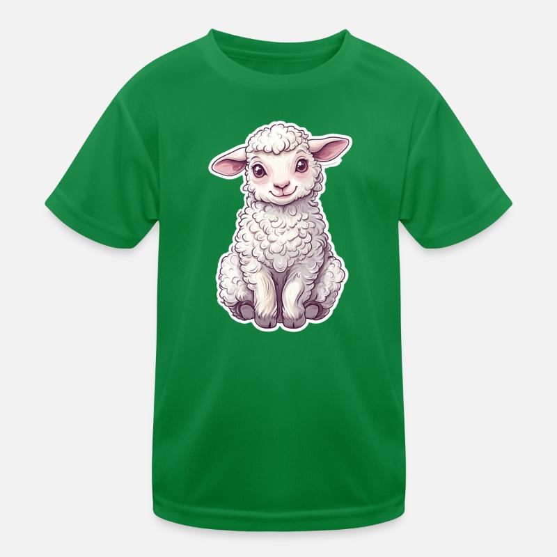 Schaf Kinder Funktions-T-Shirt