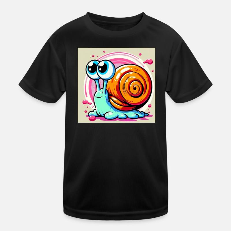 Schnecke Kinder Funktions-T-Shirt