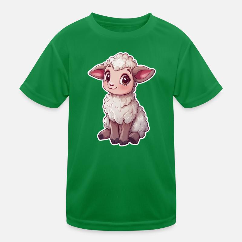Schaf Kinder Funktions-T-Shirt