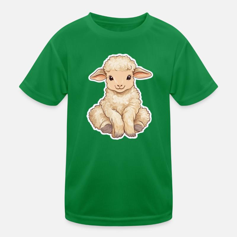Schaf Kinder Funktions-T-Shirt