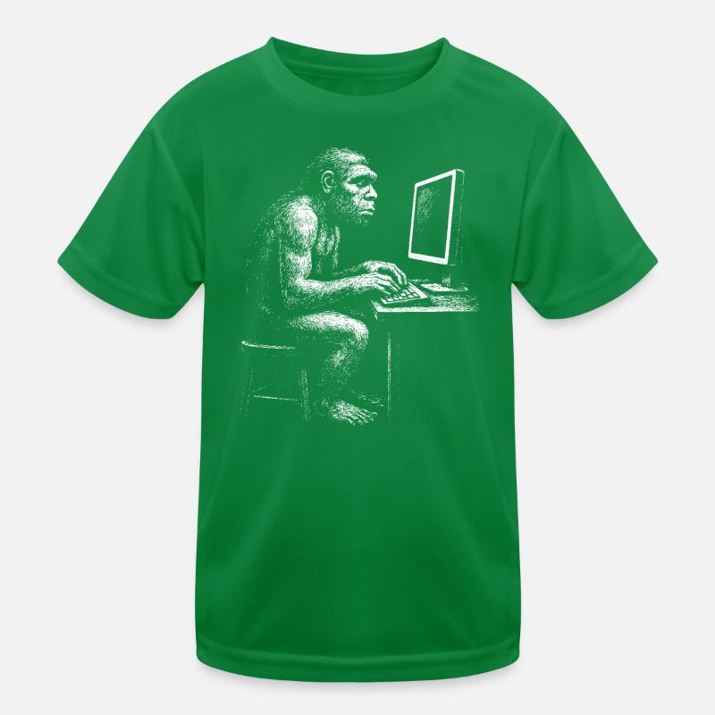 Digital Coder Homo Erectus Geschenk Kinder Funktions-T-Shirt