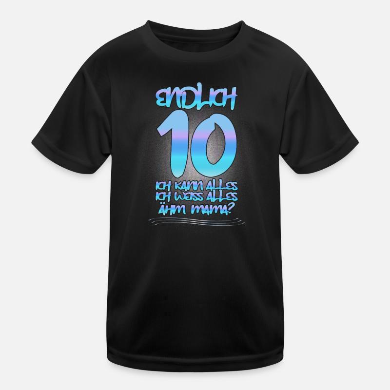 10. Geburtstag Geschenk 10 Jahre Kindergeburtstag Kinder Funktions-T-Shirt