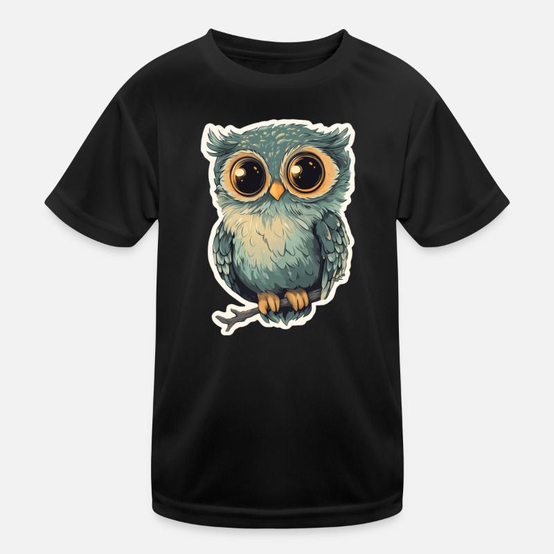 Eule Kinder Funktions-T-Shirt