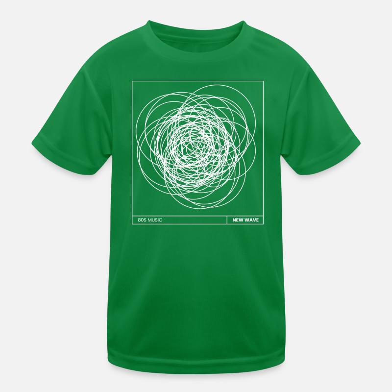 New Wave Posterontwerp Functioneel T-shirt voor kinderen