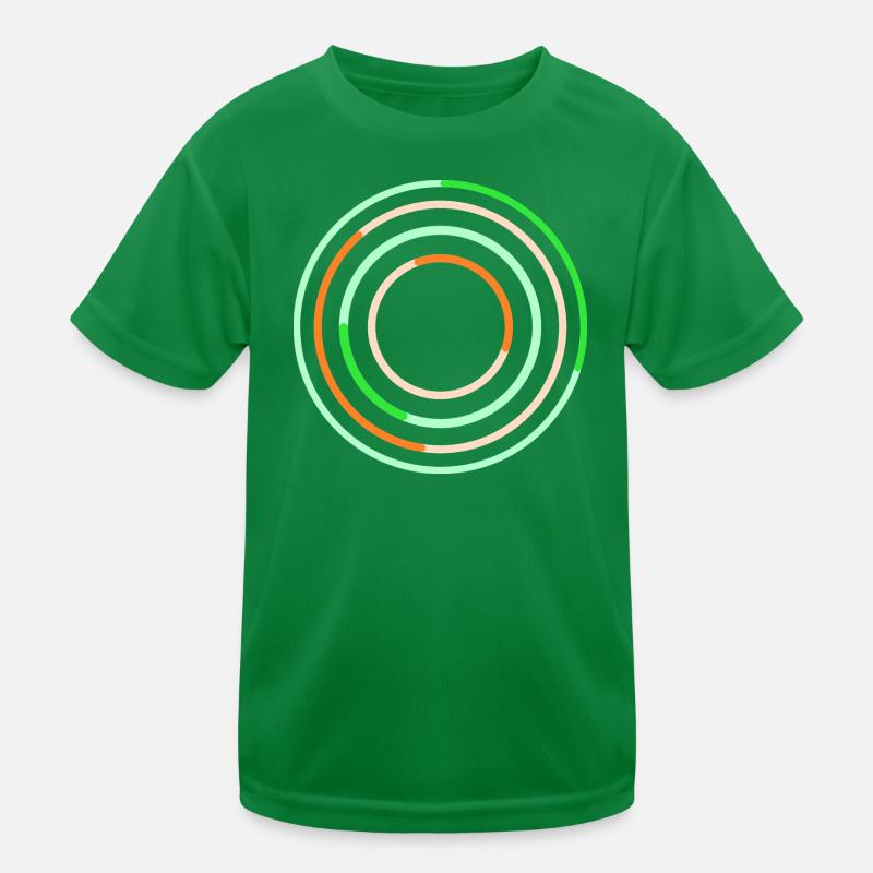 Conception abstraite de lignes circulaires T-shirt sport Enfant