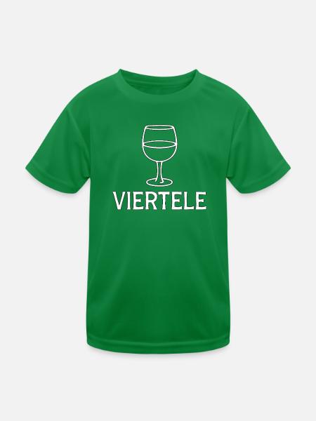 Viertele Typically Swabian - Kids Functional T-Shirt - kelly green - Front