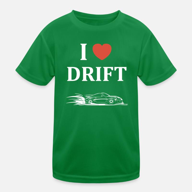 Fun Drift Car Racing Kids Functional T-Shirt