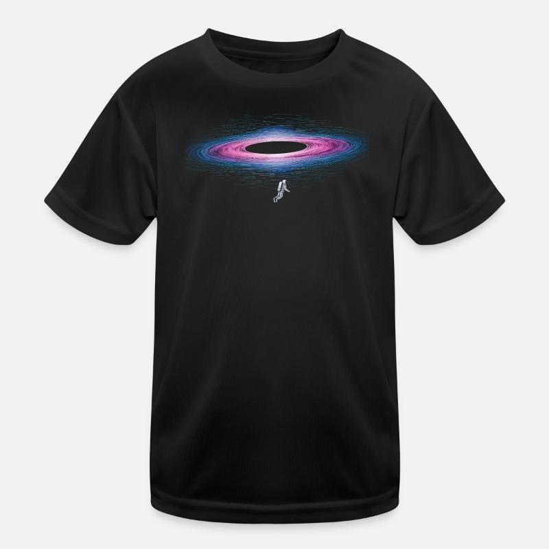 Astronaute avec un trou noir énergétique T-shirt sport Enfant