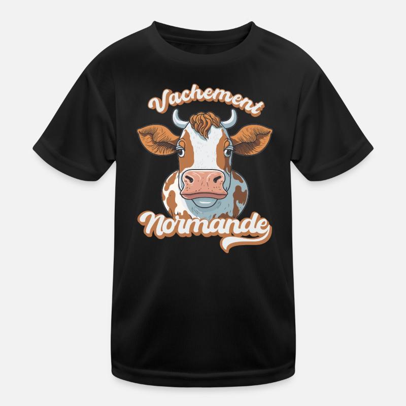 Vachement Normande Regional Pride Farmer Kinder Funktions-T-Shirt