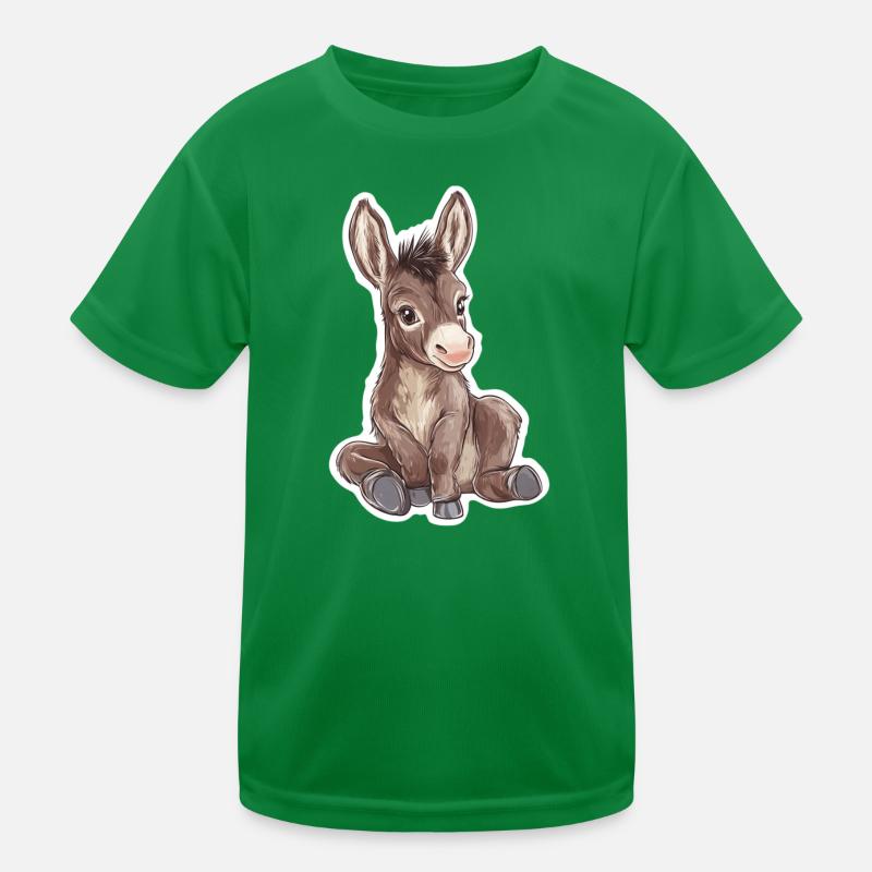 Esel Kinder Funktions-T-Shirt