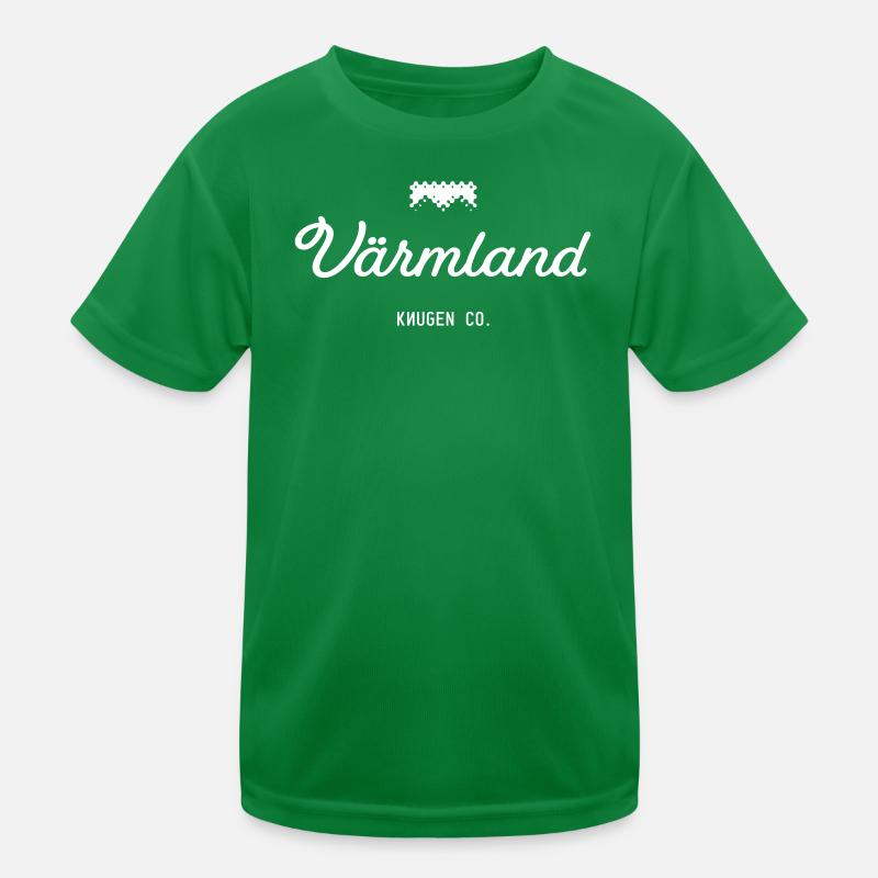 Värmland white Kids Functional T-Shirt