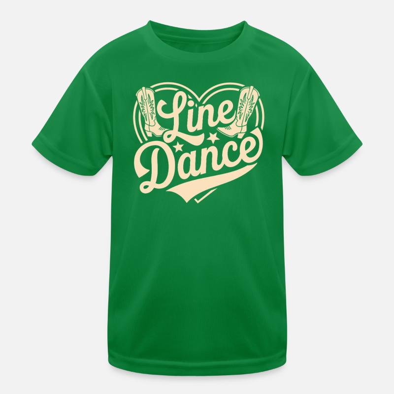 Line Dance Kids Functional T-Shirt