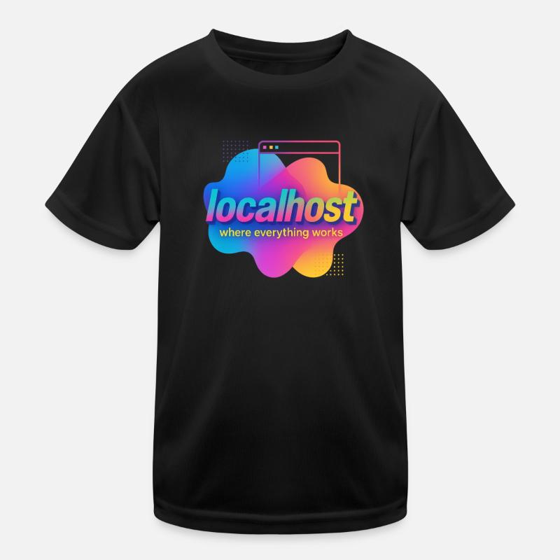 Localhost T-shirt graphique coloré pour les développeurs T-shirt sport Enfant
