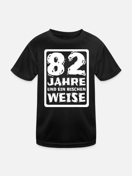 Wisdom 82 - Kids Functional T-Shirt - black - Front