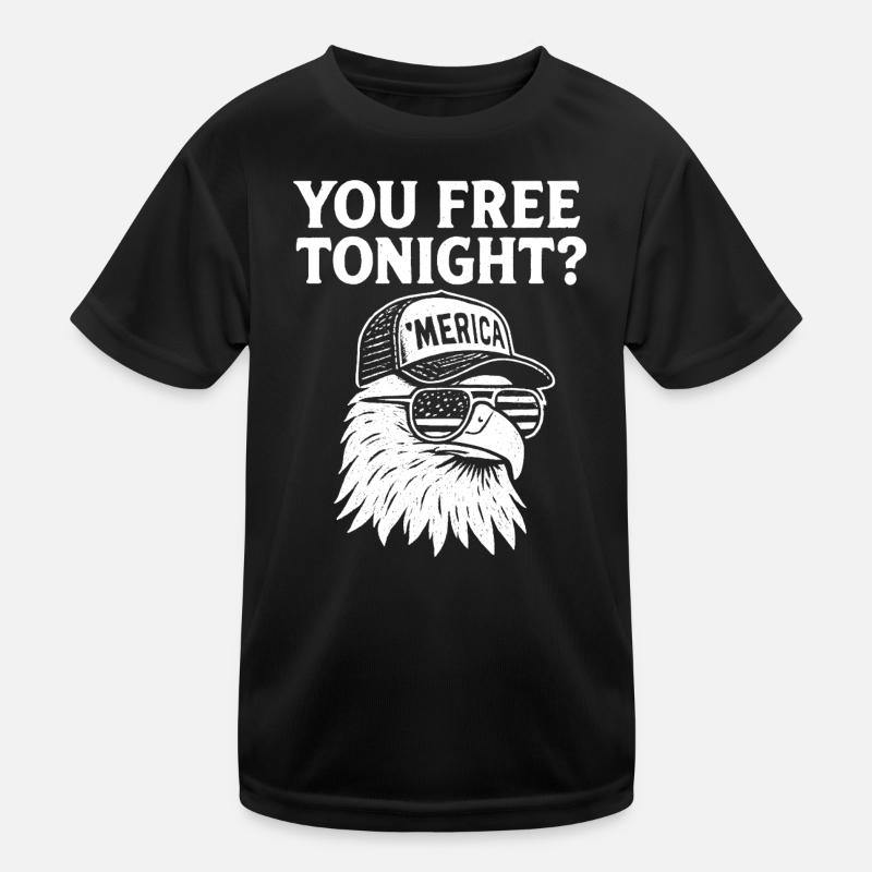 Du bist heute Abend frei, Adler, 4. Juli Kinder Funktions-T-Shirt
