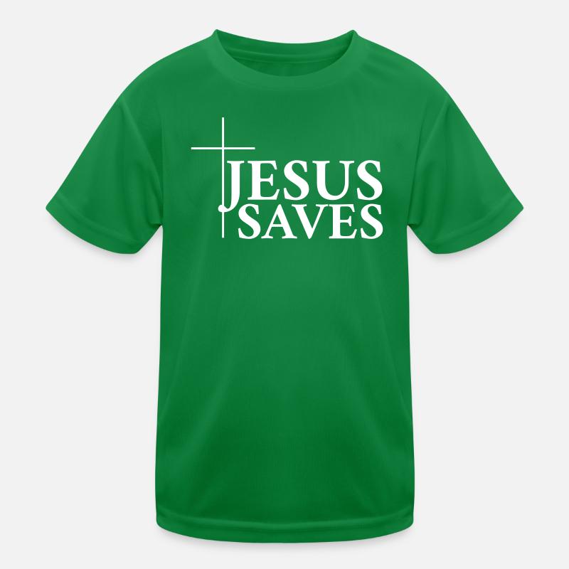 Jesus Rettet Kinder Funktions-T-Shirt