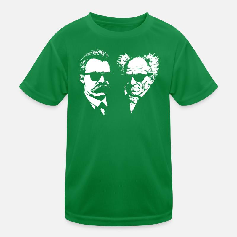 German Philosophers Nietzsche and Schopenhhauer Kids Functional T-Shirt