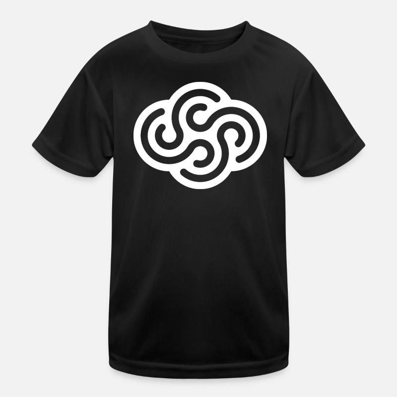 WHIRLS - Kids Functional T-Shirt - black