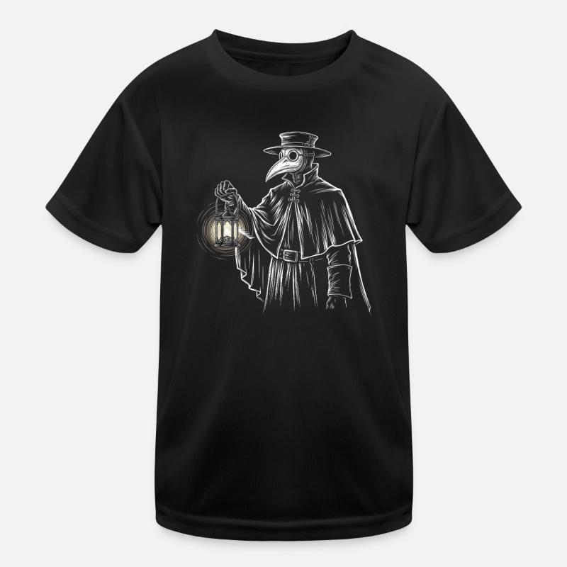 Mystical quack with lantern Kids Functional T-Shirt