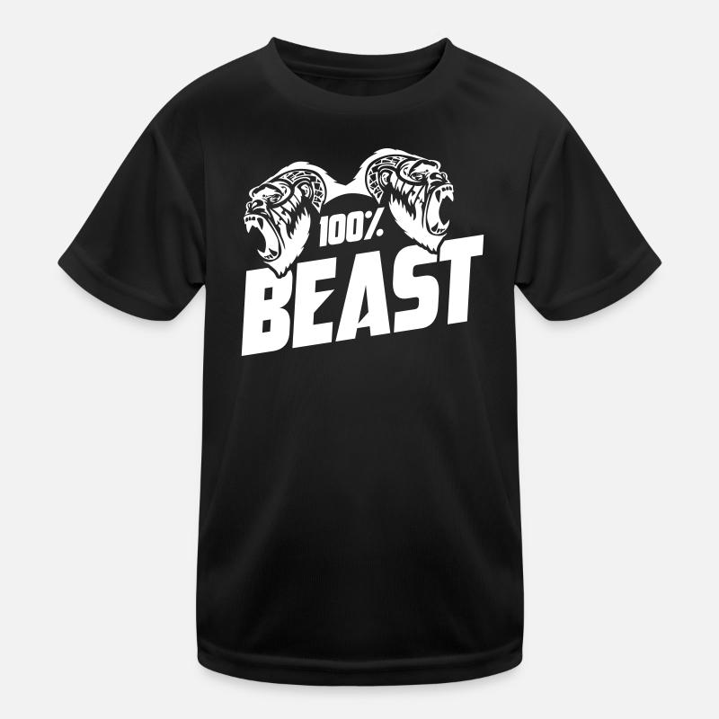 Gorilla Beast Motivation Kinder Funktions-T-Shirt