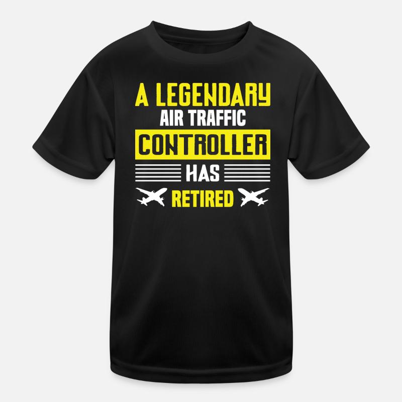 Luftverkehrs-Controller Ruhestand Humor Kinder Funktions-T-Shirt