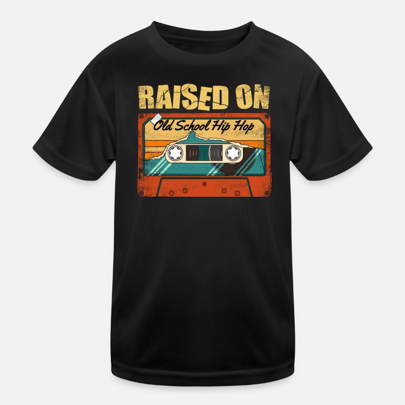 Raised On Old School Hip Hop 80s 90s Rap Style Kids Functional T-Shirt