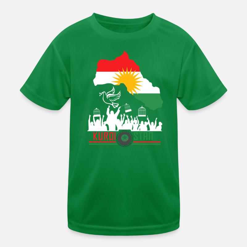Drapeaux kurdes avec Kurdistan Kurde T-shirt sport Enfant