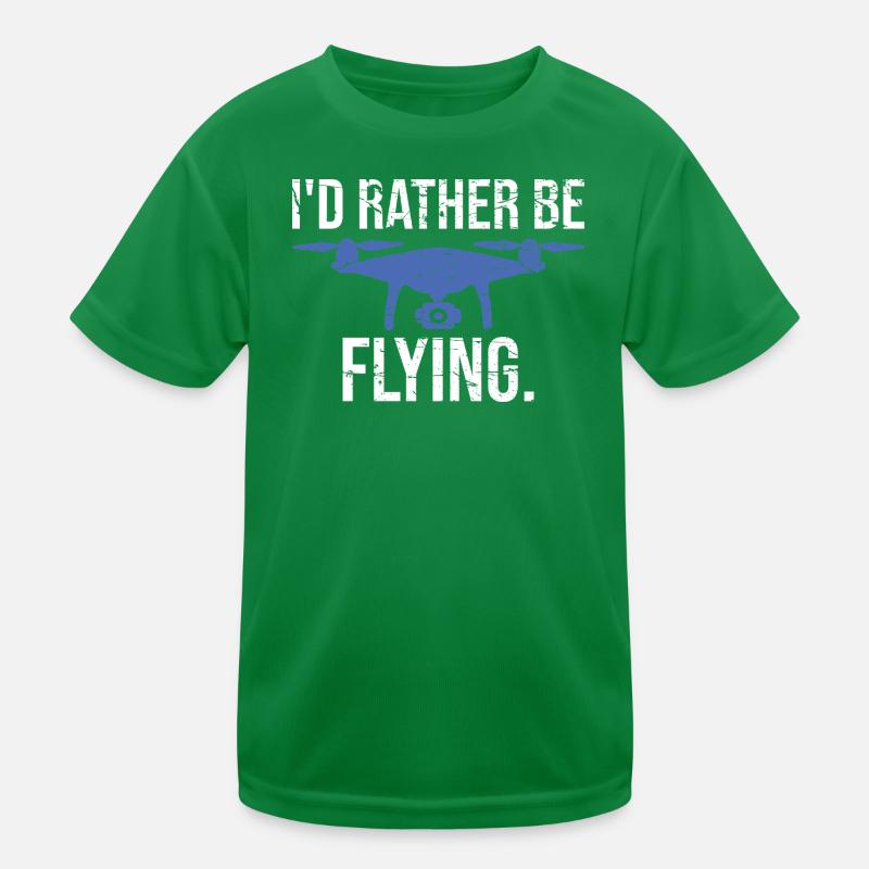Pilote de drone Je préférerais voler T-shirt sport Enfant