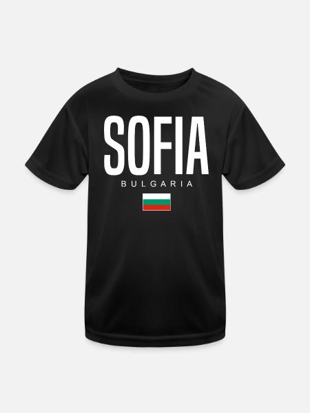 Sofia Bulgarie - T-shirt sport Enfant - noir - Devant