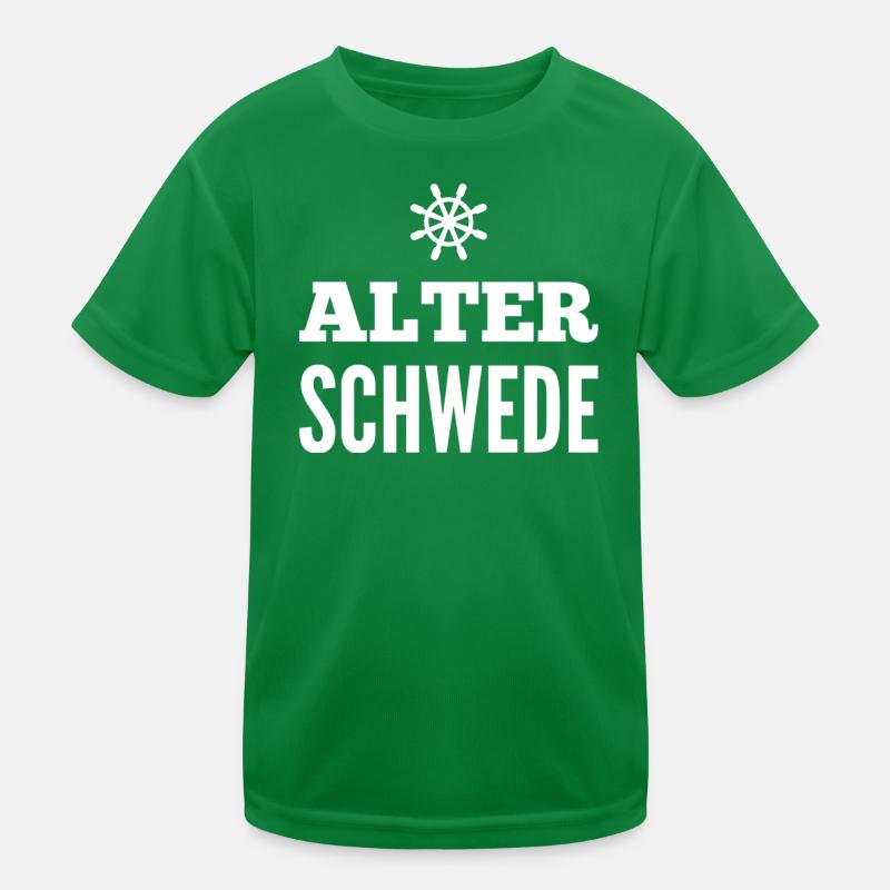 Old Swede Fun Design Kids Functional T-Shirt