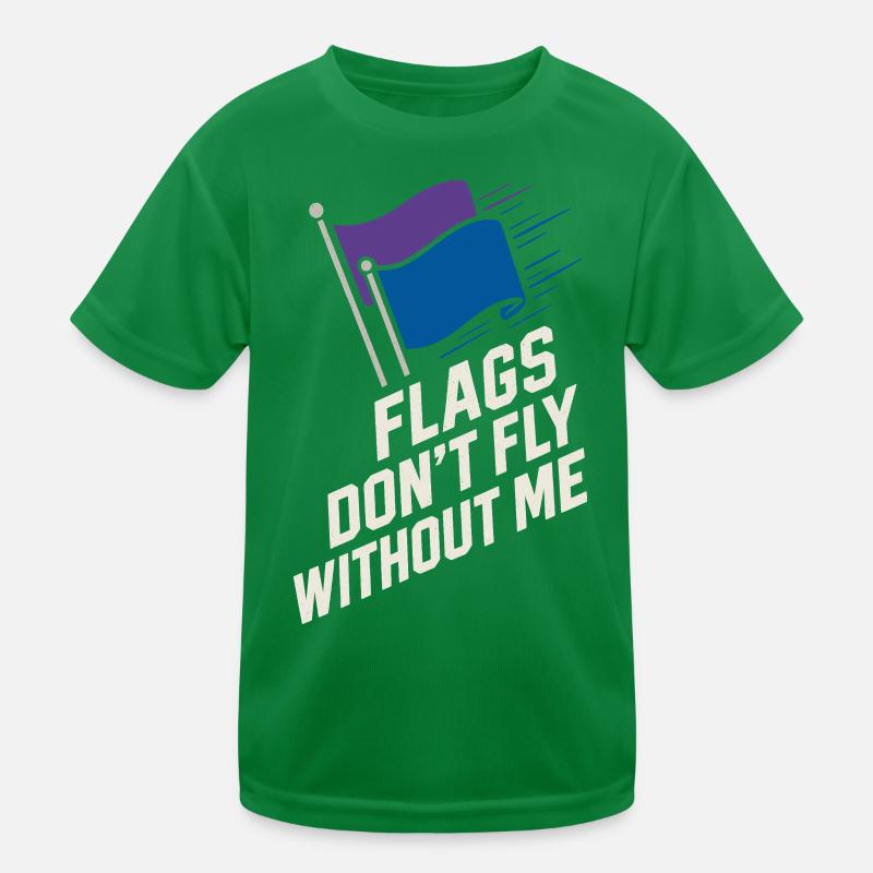 Colorguard Captain Marching Band Flag Twirl Team Kinder Funktions-T-Shirt