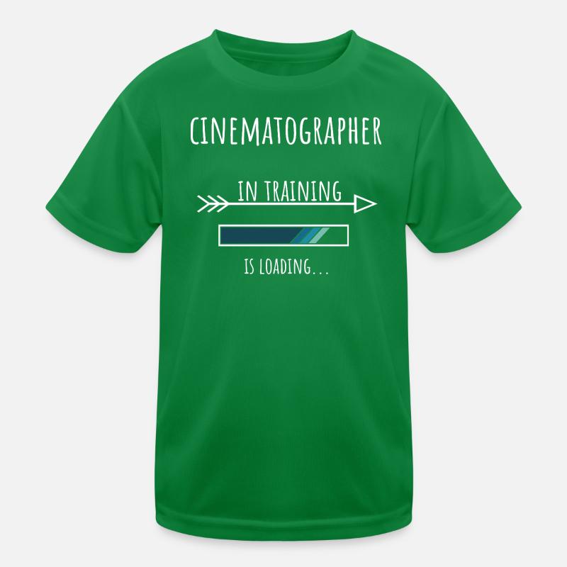 Gift Profession Training Cameraman Kids Functional T-Shirt