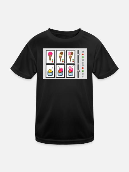 Eiscreme-Maschine - Kids Functional T-Shirt - black