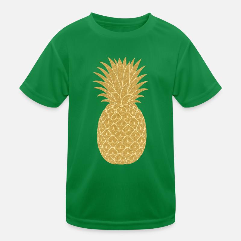 Ananas doré | Ananas doré Elegance T-shirt sport Enfant