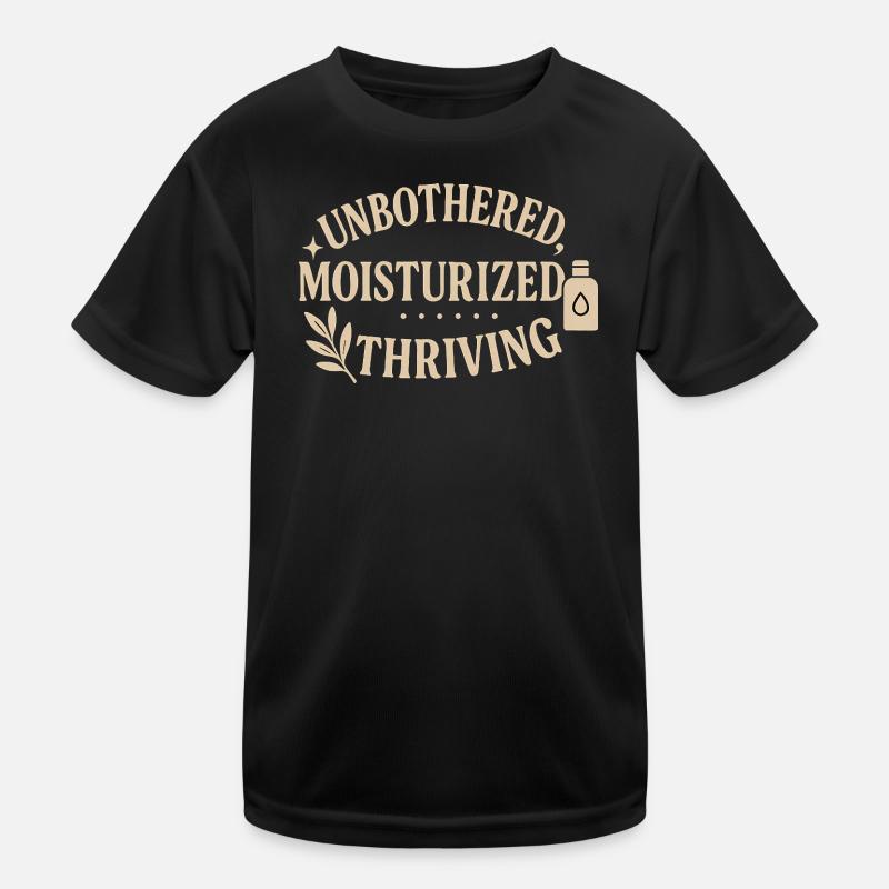 Unbehelligtes, mit Feuchtigkeit versorgtes, blühendes Design Kinder Funktions-T-Shirt