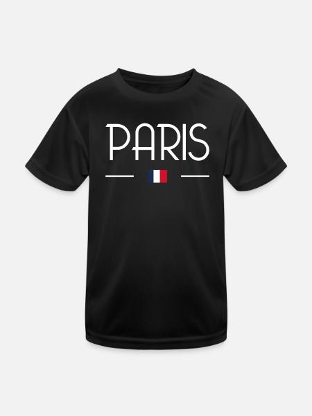 Paris - Kids Functional T-Shirt - black